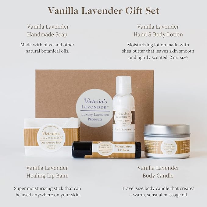 Victoria's Lavender Natural Body Products Gift Set - Image 2