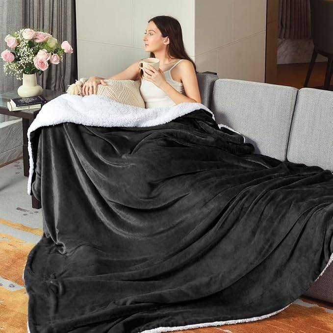KAWAHOME Sherpa Fleece King Size Blanket - Image 7