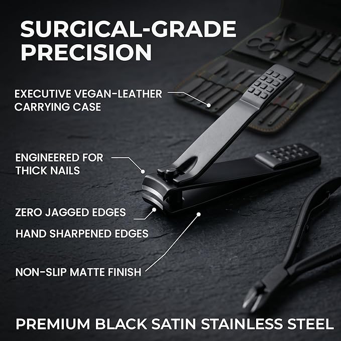 Earth & I Precision-Forged Stainless Steel Manicure Set - Image 4