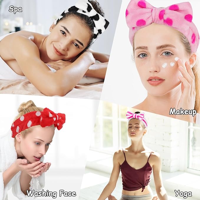 Casoty 12 Pack Spa Headband for Washing Face Shincare Headbands Face Wash - Image 4