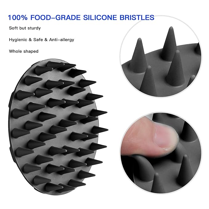 INNERNEED Scalp Massager Shampoo Brush, Wet & Dry Manual Scalp Care Head - Image 2