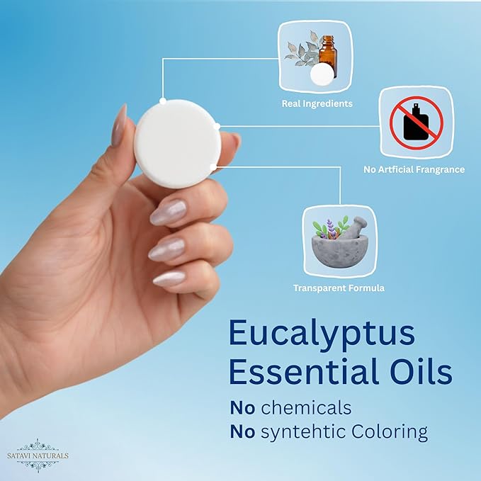 Eucalyptus Mint Shower Steamers – Aromatherapy Shower Bombs - Image 2