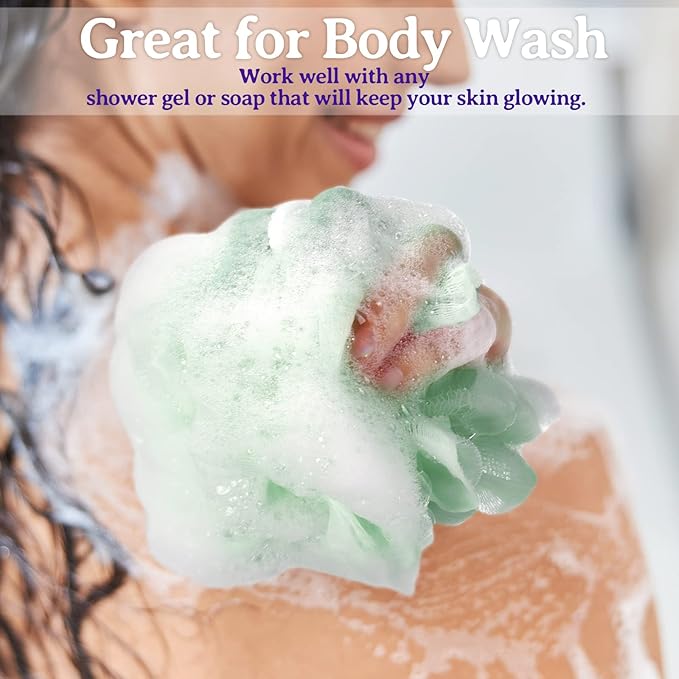 Umigy 60 Pcs Bath Sponge Shower 40g Loofahs Bulk Bath Luffas Exfoliating Body - Image 4
