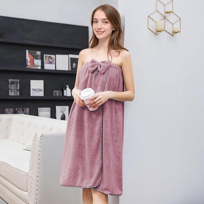 GOSCHE Towel Wrap for Women, Adjustable Shower Wrap Towel - Image 7
