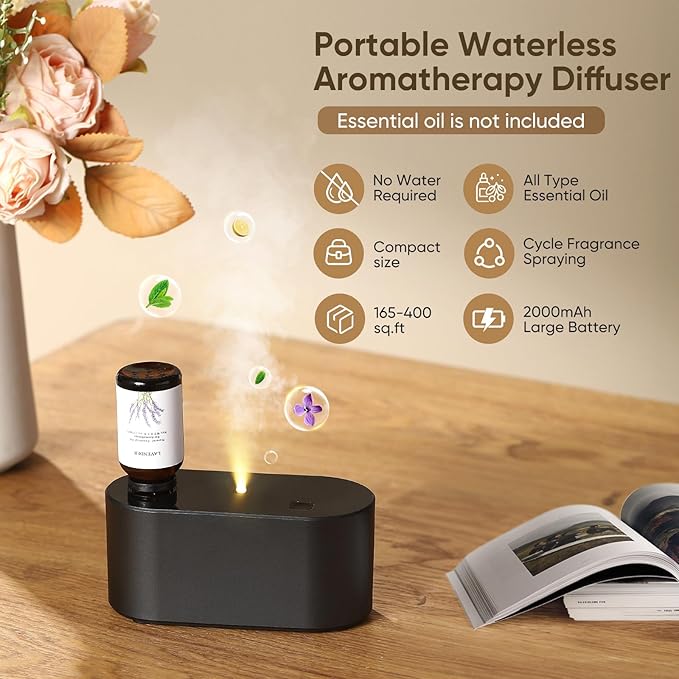 Waterless Diffuser for Home Essential Oil Diffuser, Aromatherapy Diffuser - Image 2