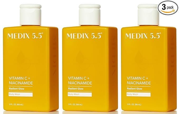 MEDIX Radiant Glow Vitamin C Body Wash W/ Niacinamide | Citrus Scented Gentle by Medix55