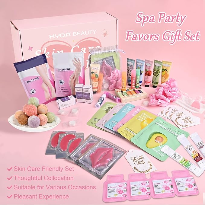 KYDA 66PCS SPA Party Supplies for Women, Include Face Masks, Hand Cream - Image 6