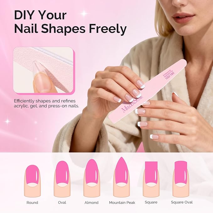 MelodySusie Nail File Kit, Professional Manicure Pedicure Supplies - Image 3
