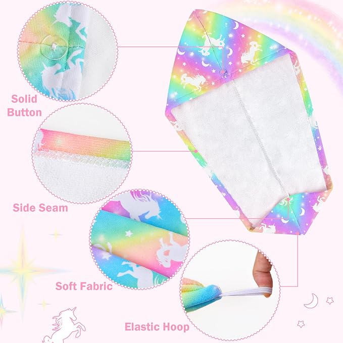 Microfiber Hair Towel Wrap for Kids Hair Drying Towel Wrap - Image 3