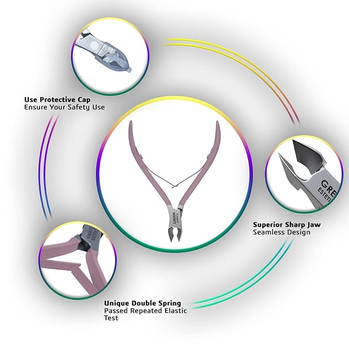 Professional Cuticle Trimmer Nail Cuticle Cutter Stainless Steel Cuticle Nippers - Image 3