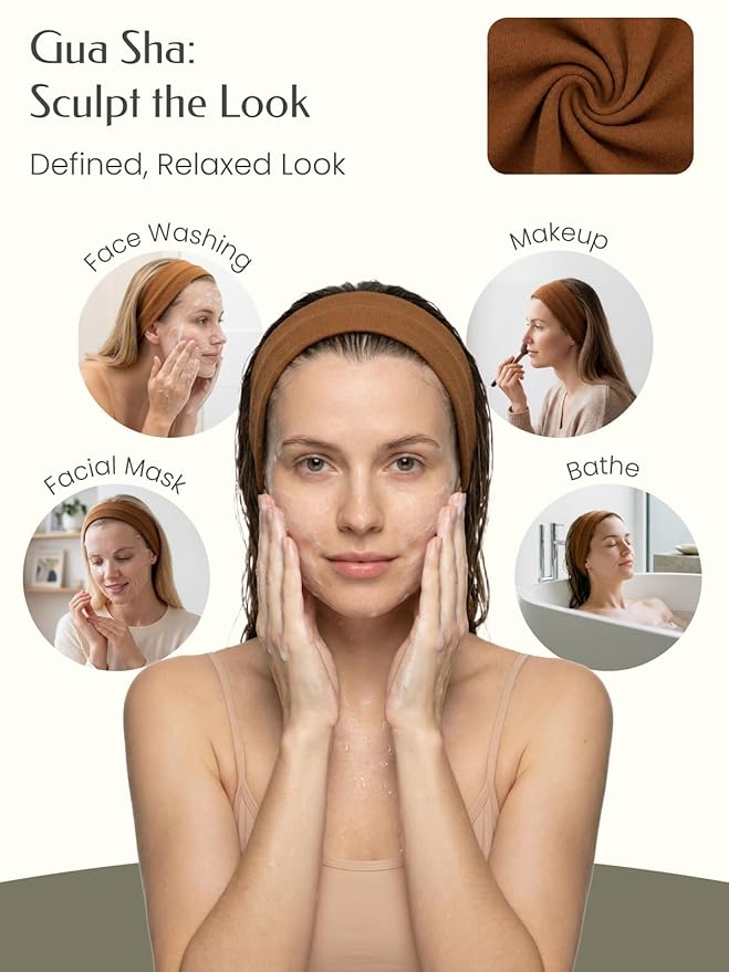5PCS Face Roller & Gua Sha Facial Tools, Face Massage - Image 6