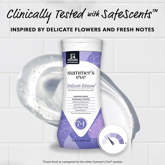 Summer’s Eve Feminine Wash, Delicate Blossom, Daily pH-Balanced Body Wash - Image 4