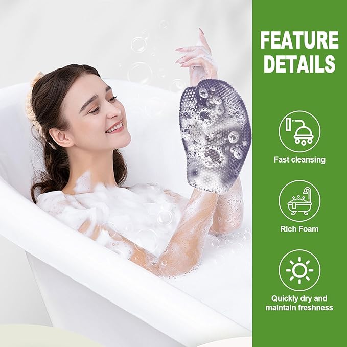 Exfoliating Glove Bath Mitt -Exfoliating Gloves - Image 7