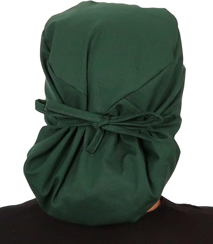 Sparkling EARTH Big Hair Ponytail Classic Surgical Style Scrub Working Cap - Image 2