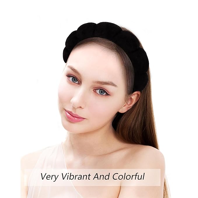 AOPRIE SPA Headbands for Washing Face Makeup Scrunchies Powder Puff Women - Image 7