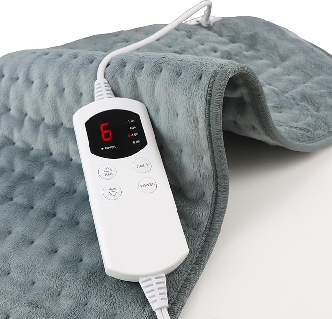 Heating Pad for Back Pain Relief Period Cramp, 6 Heat Settings & 4 Timer Auto by ossomo