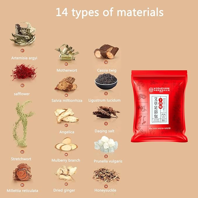 30 PCS Body Herbal Detox Foot Soak to Remove Toxins, Lymphatic Drainage Ginger - Image 5