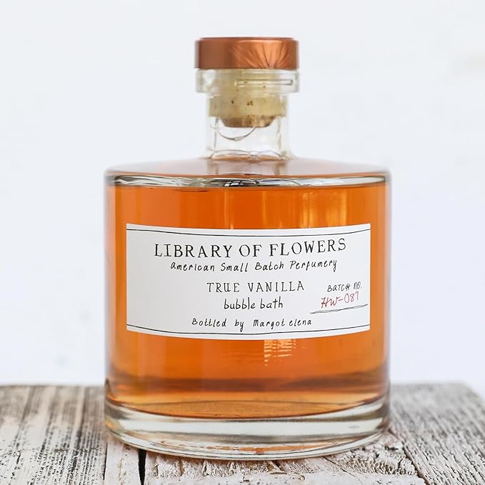 Library of Flowers True Vanilla Bubble Bath, Dark Vanilla & Amber Storied - Image 2
