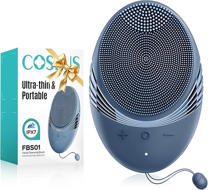 COSLUS FBS01 Facial Cleansing Brush Face Scrubber: Portable Silicone Waterproof by COSLUS