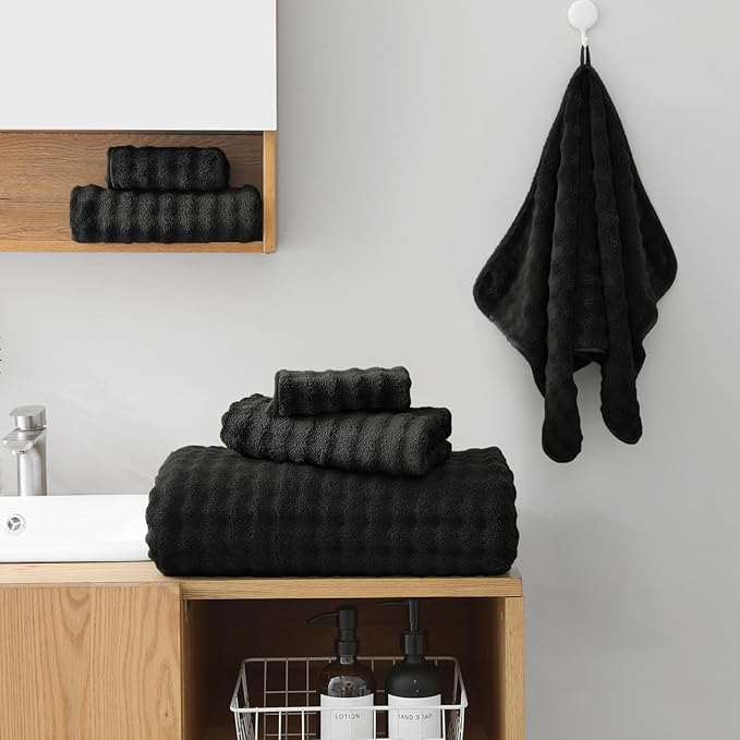 KBY Bath Towels Set of 2, Extra Large Bath Sheets 40X80 Inches, Quick Dry - Image 4