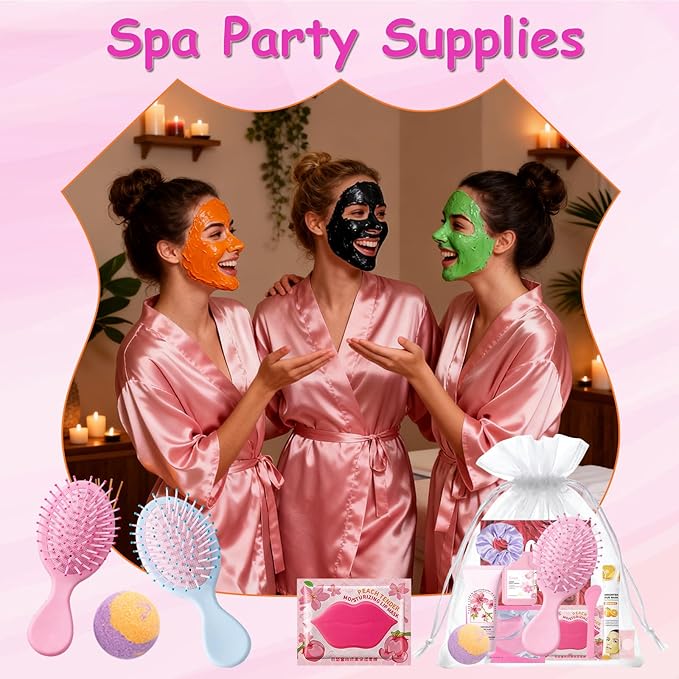 130 PCS Spa Party Supplies for Women, Include Face Masks Skincare, Hand Cream - Image 6