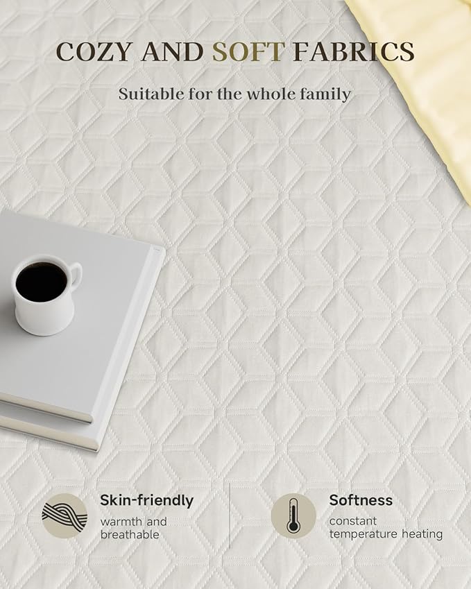 Gotcozy Heated Mattress Pad Califonia King Size Dual Control - Image 4
