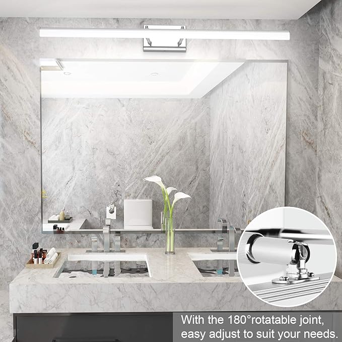 Aipsun 40 inch Modern LED Vanity Lights Adjustable Bathroom Light Fixtures Over - Image 2