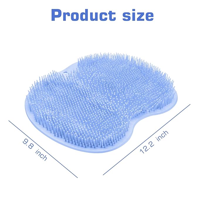 2PACK Shower Foot Scrubber Mat Back Washer Back Exfoliating Bath Wash Pad Wall - Image 7