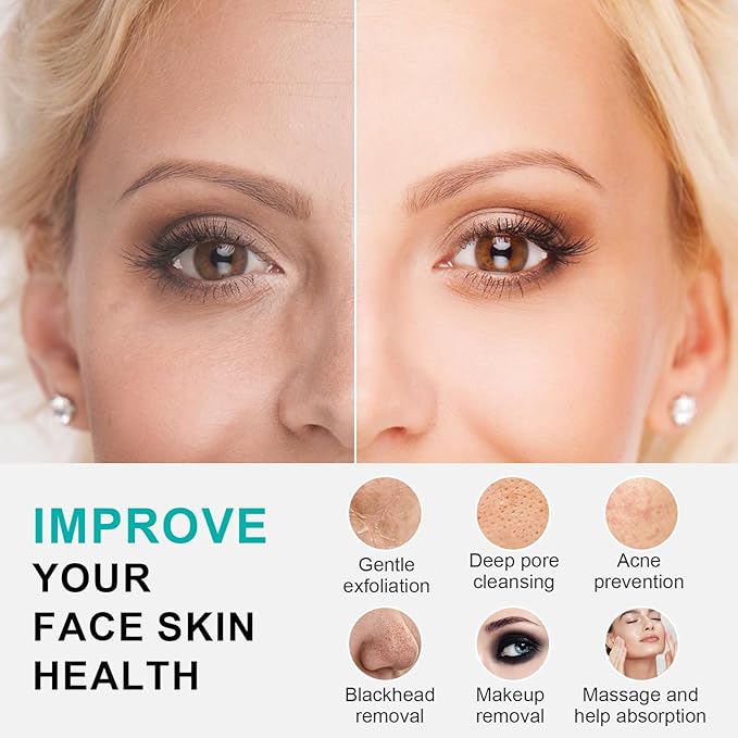 Facial Cleansing Brush, 3 in 1 Electric Face Scrubber - Image 6