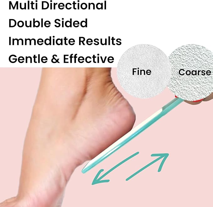1 ALAZCO Double Sided Foot File Pumice Ergonomic Handle Scrubber Immediate - Image 7