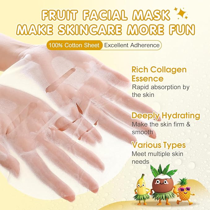 KONEUK 126 Pack Sheet Hydrating Face Masks Skincare - Image 2