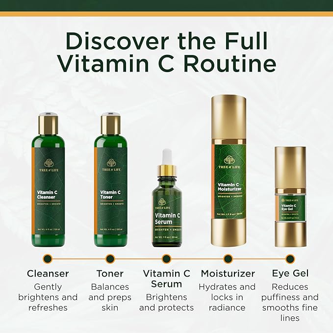 Tree of Life Beauty Vitamin C Skin Care Set, Skin Face Oil, Facial Serums - Image 7