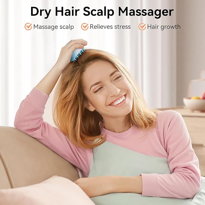 HEETA Scalp Massager Hair Growth, Soft Silicone Scalp Scrubber Shampoo Brush - Image 2