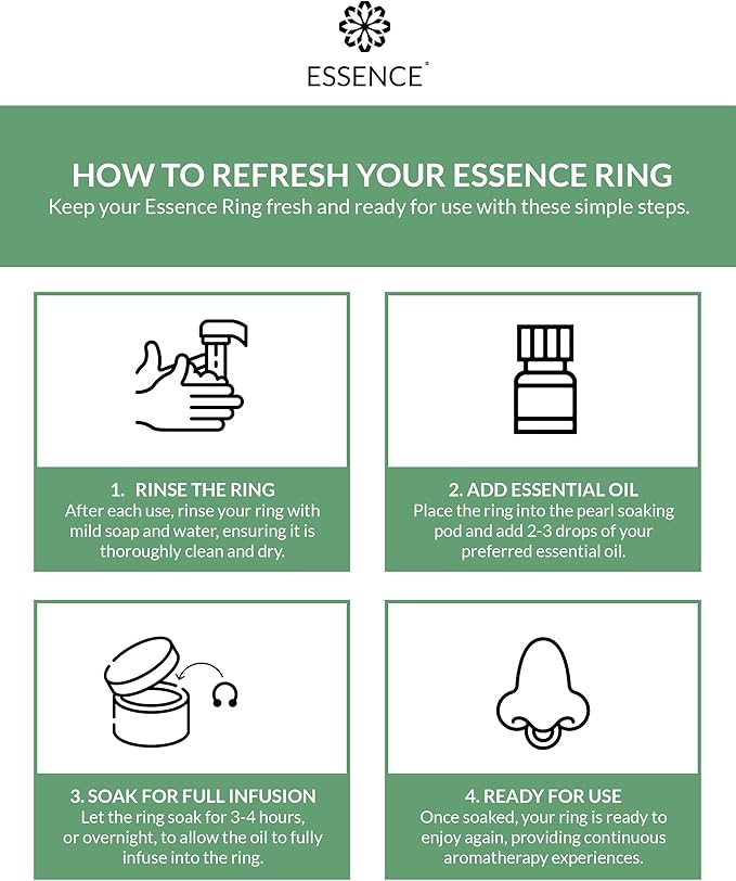 Essence Wearable Aromatherapy Nasal Diffuser – Bergamot Essential Oil Nose Ring - Image 5
