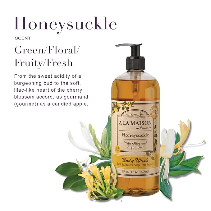 A LA MAISON French Hydrating Liquid Body Wash, Honeysuckle - Image 2