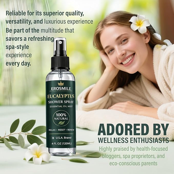 Eucalyptus Shower Spray, Pure Eucalyptus Oil Shower Mist - Image 7