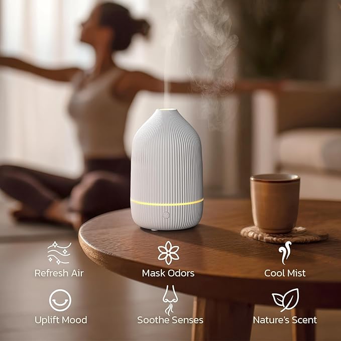 Essential Oil Diffuser, 100ml Aromatherapy Diffuser, Mini Ultrasonic Diffuser - Image 9