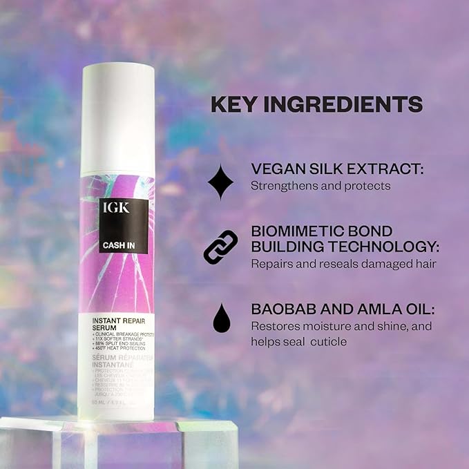 IGK Bond-Building Repair Set | ANTISOCIAL Bond-Building Dry Hair Mask + CASH IN - Image 4
