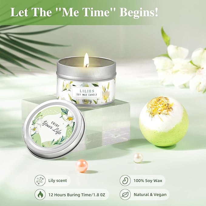 Gifts for Women, Birthday Gifts for Women, Lilies Self Care Set, Christmas - Image 5