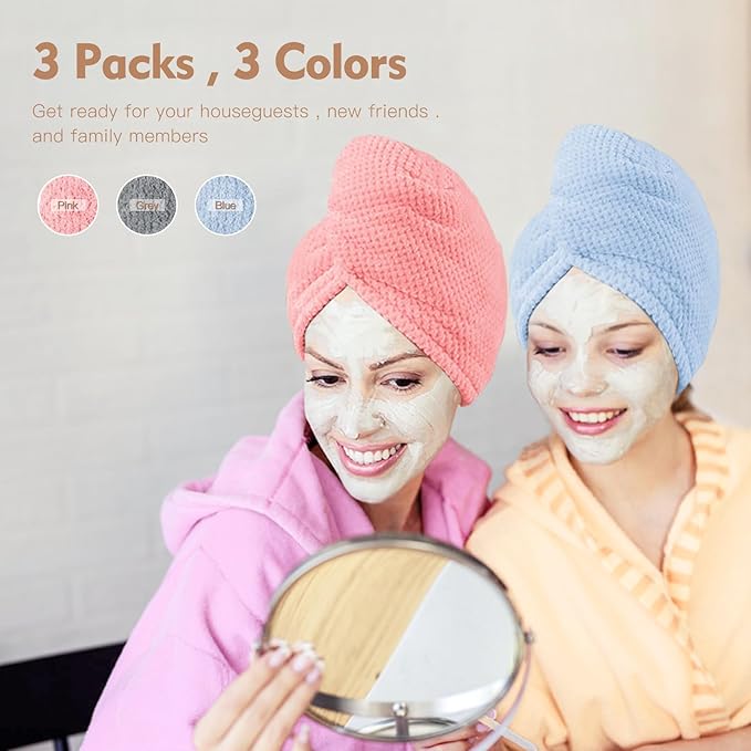 OEAGO Microfiber Hair Towel for Women: Gifts for Teen Girls Kids Girlfriends - Image 8