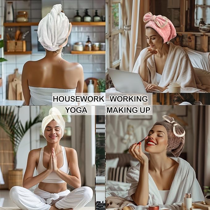 Jseng Microfiber Hair Towel Wrap - Image 5