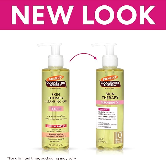 Palmer's Cocoa Butter Formula Skin Therapy Cleansing Oil, Gentle Makeup Remover - Image 3