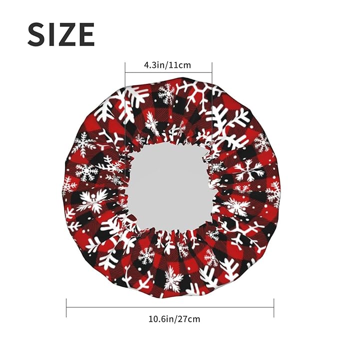 Christmas Snowflakes Shower Cap - Image 5