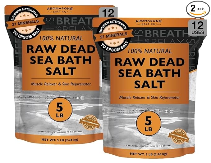 Aromasong Raw Dead Sea Salt for Soaking by Aromasong