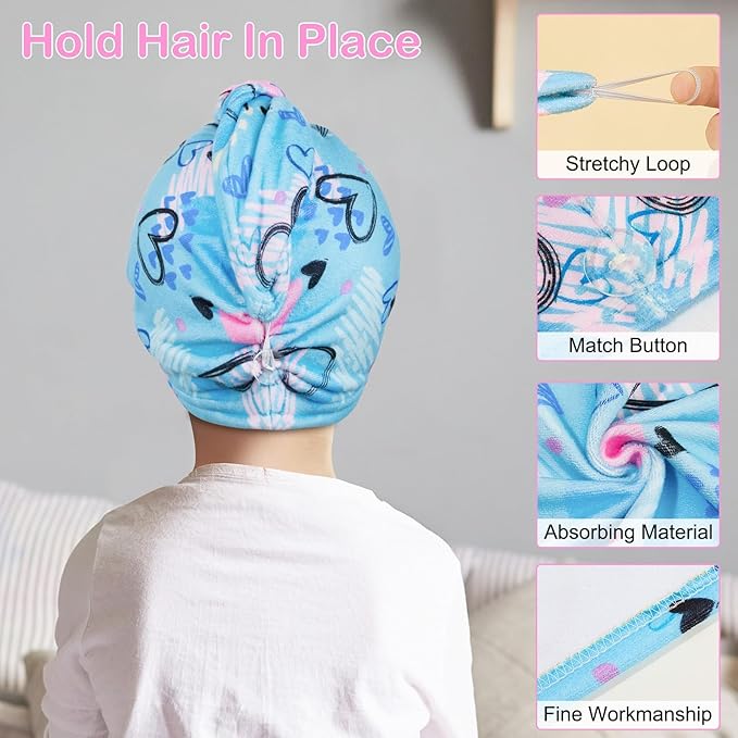 Basumee Microfiber Hair Towel Wrap - Image 4