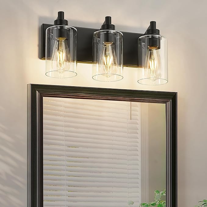3-Light Bathroom Light Fixtures, Modern Vanity Lighting Fixtures Over Mirror - Image 2