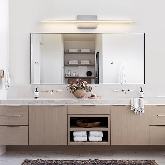 LED Brushed Nickel Vanity Light - Image 4