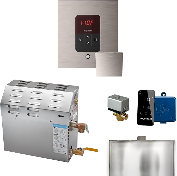 Mr Steam MS 12kW Steam Shower Generator Package w/square iTempo Control in by MrSteam