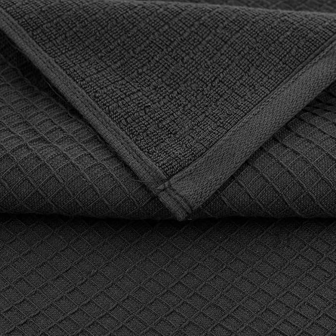 CASA COPENHAGEN Wafffle 4Pcs 100% Egyptian Cotton Large Designer Towels Gift - Image 3