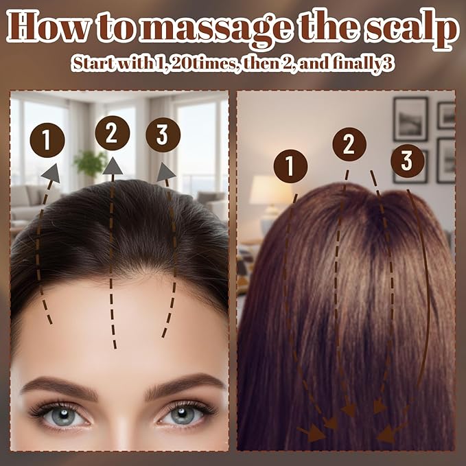 CZFSWT 2PCS Wooden Scalp Massager Set, Scalp Massager Hair Growth, Scalp - Image 4
